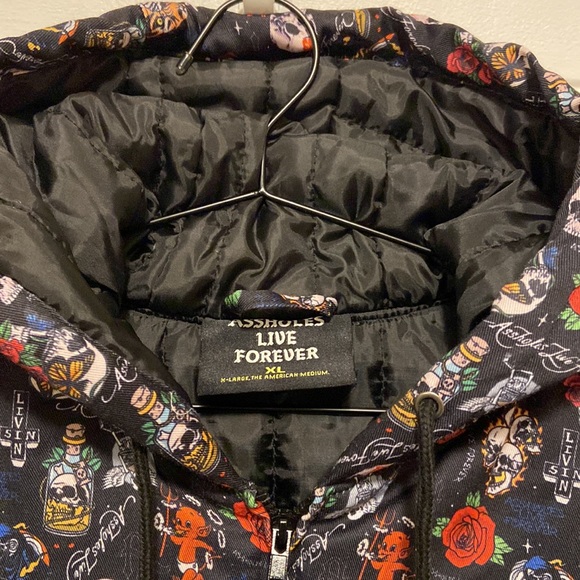 Assholes Live Forever by Linda Finegold Vintage Jacket - Picture 3 of 8